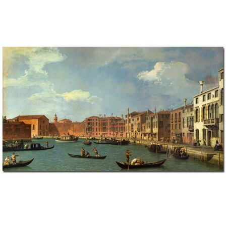 Trademark Fine Art Canaletto 'Canal of Santa Ciara, Venice' Canvas Art, 30x47 BL0167-C3047GG